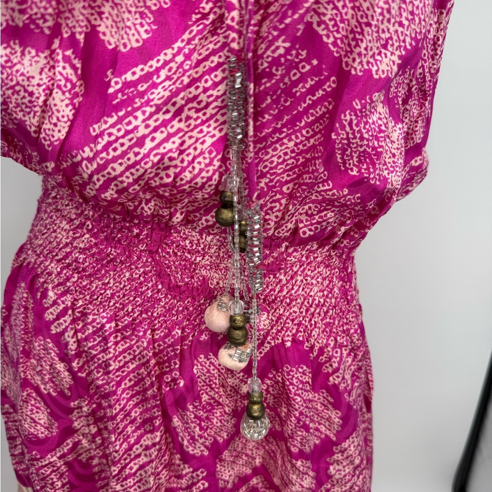 Calypso St. Barth Pink Silk Maxi Dress - Picture 4 of 6